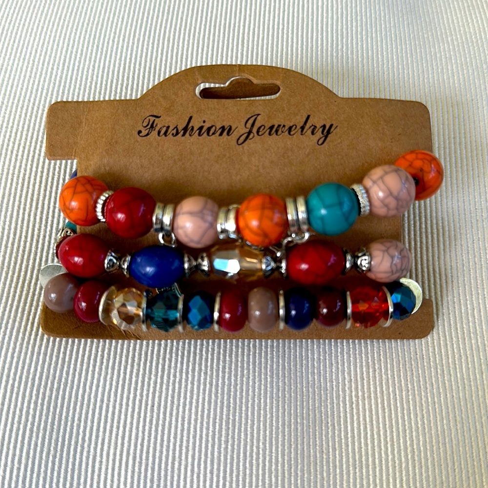 Nwt set of 3 fall color bracelets